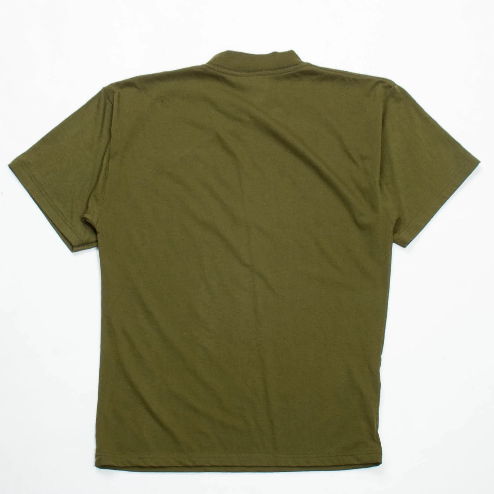 80s Vintage British Army OD Green Graphic T-Shirt - Small - Image 4