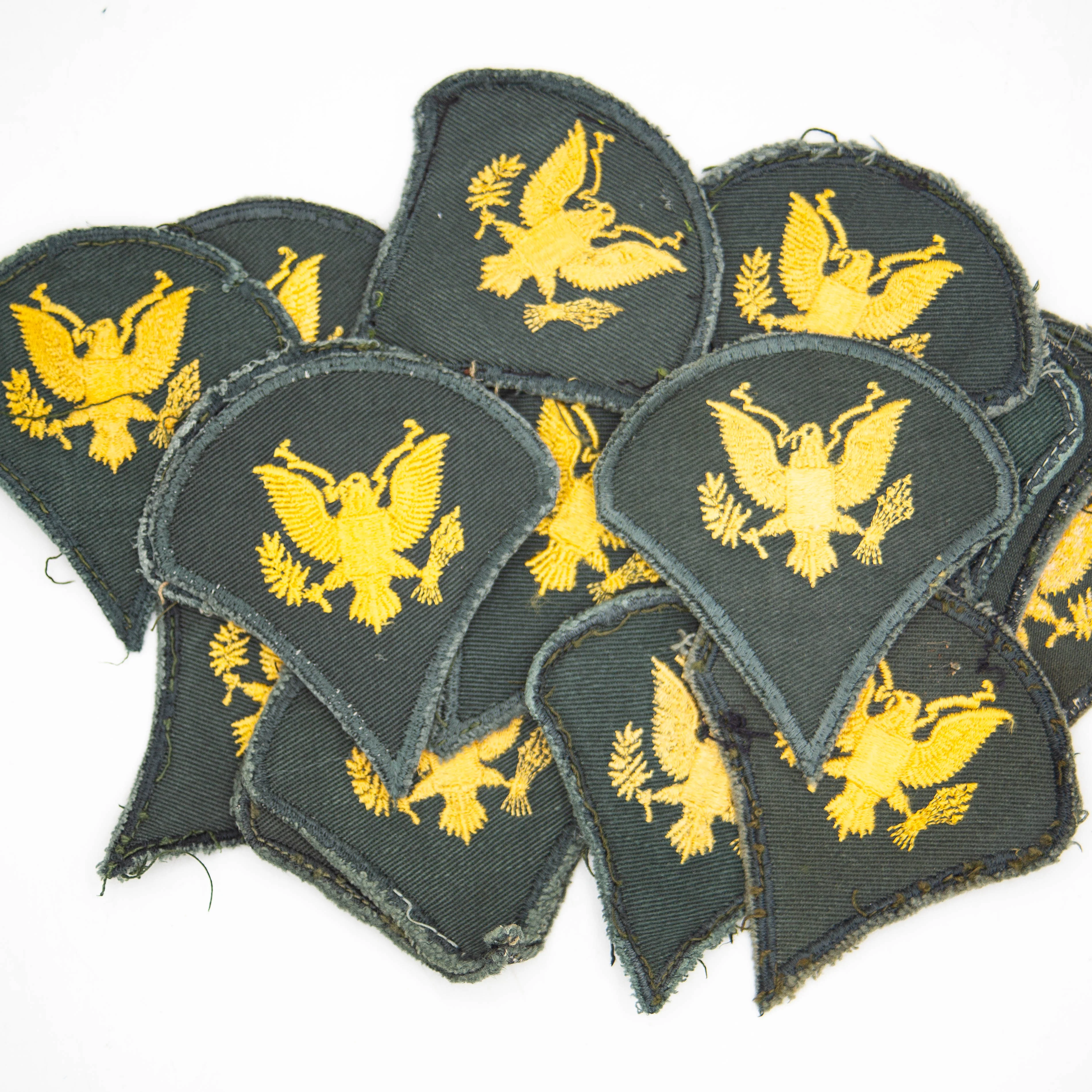 60s Vietnam War US Army Cut Edge Specialist 4 (E-4) Rank Patch Set - Image 3