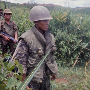 60s Vietnam War Vintage CIDG Splotch (SPL) Tigerstripe Shirt - X-Small - Image 8