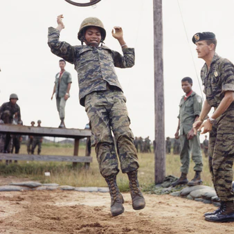 60s Vietnam War Vintage CIDG Splotch (SPL) Tigerstripe Shirt - X-Small - Image 9