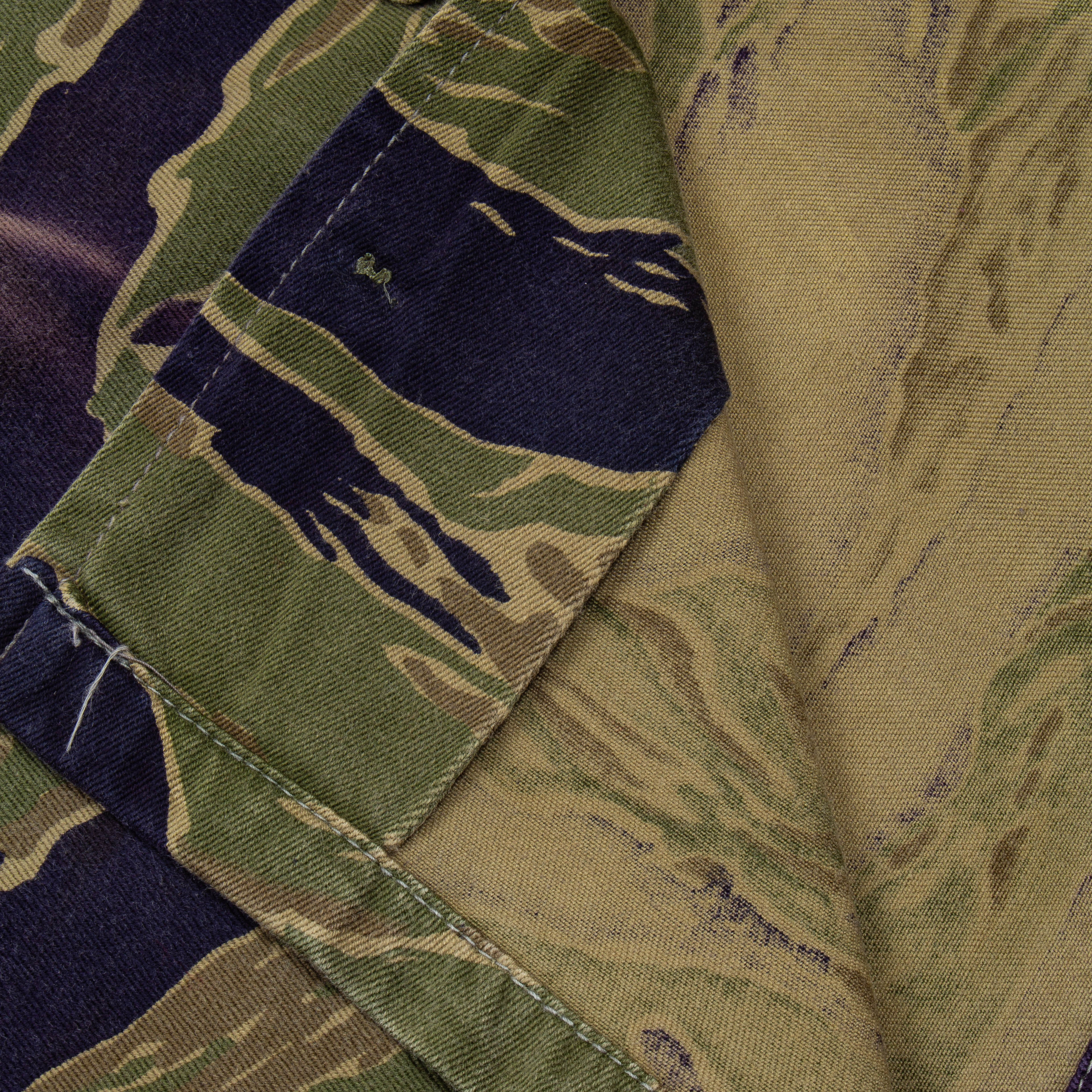 60s Vintage Advisor Dense (ADD) Tigerstripe Shirt - Small - Image 6