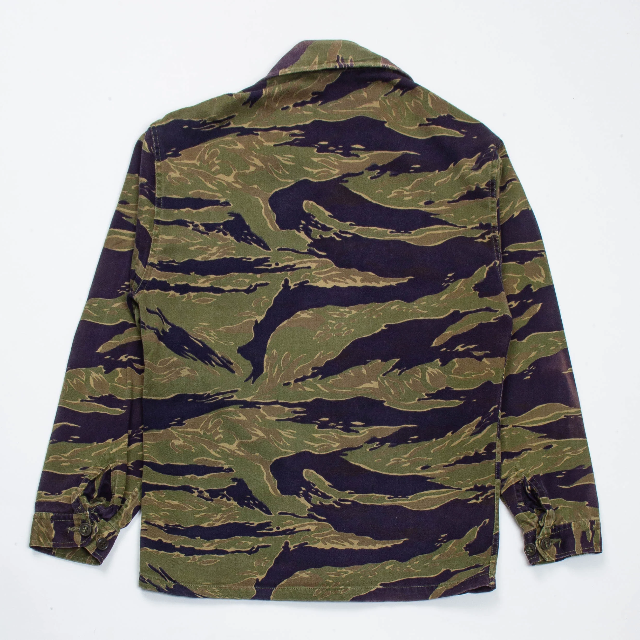 60s Vintage Advisor Dense (ADD) Tigerstripe Shirt - Small - Image 9