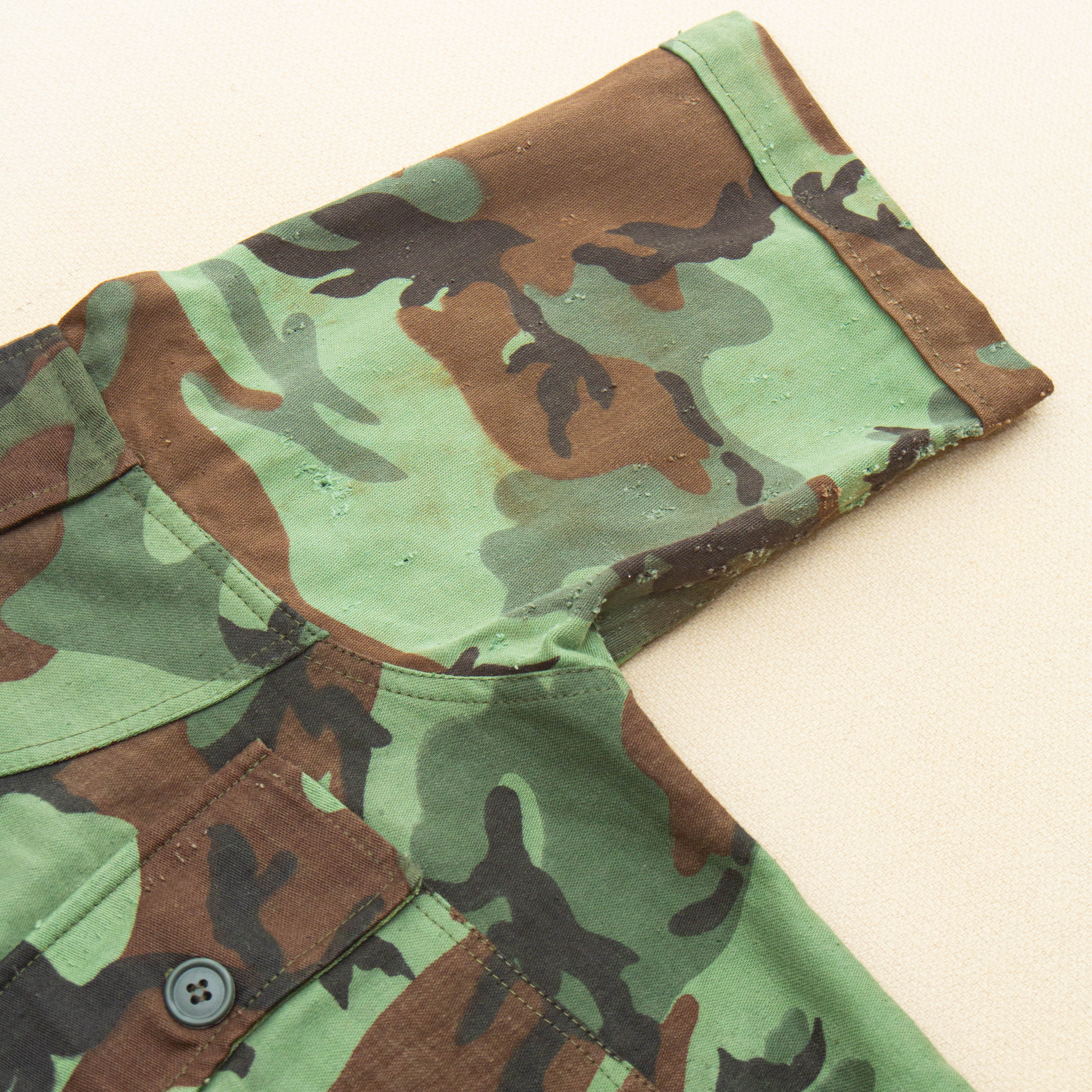 60s Vintage ARVN BDQ ERDL Sateen Shirt - Small - Image 5