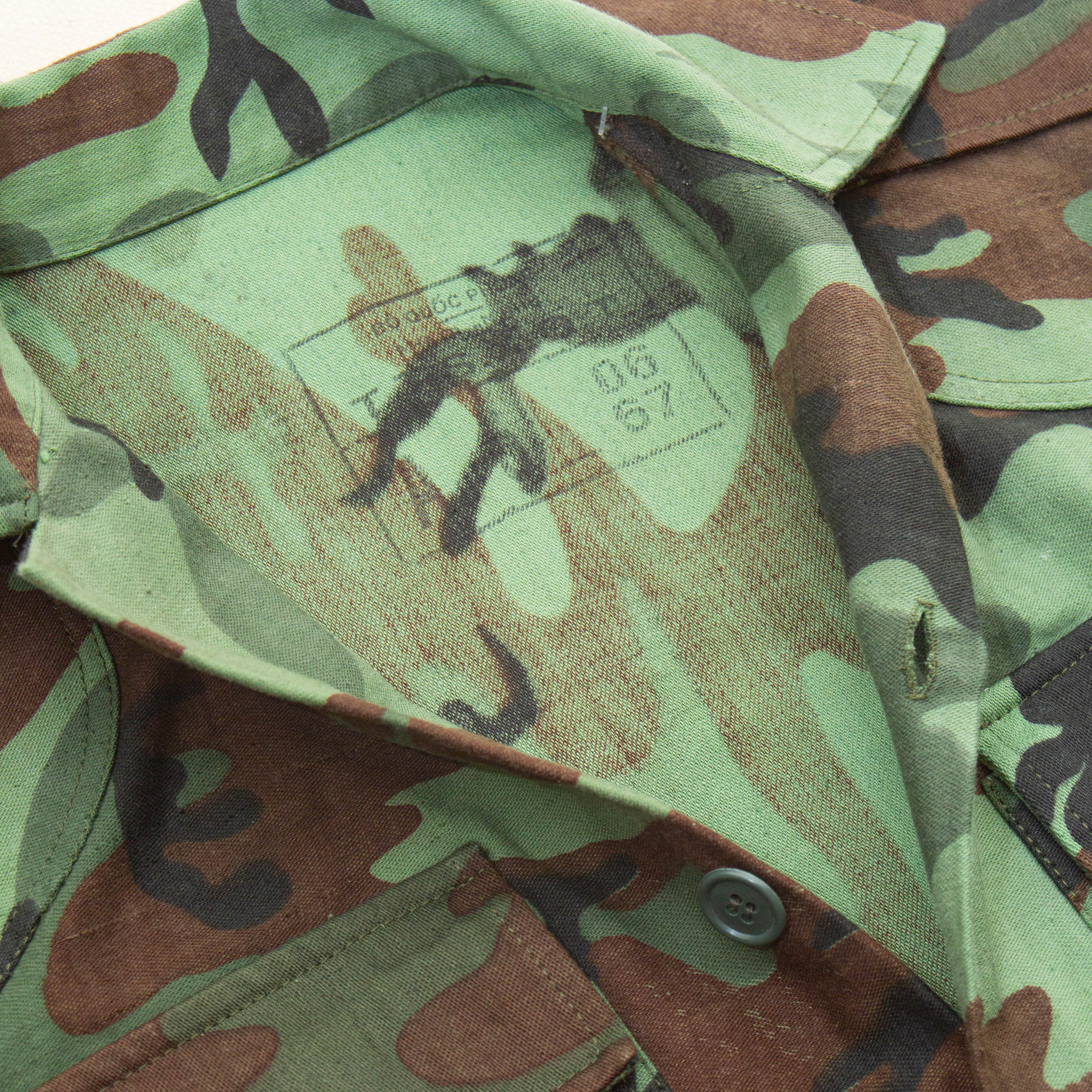 60s Vintage ARVN BDQ ERDL Sateen Shirt - Small - Image 7