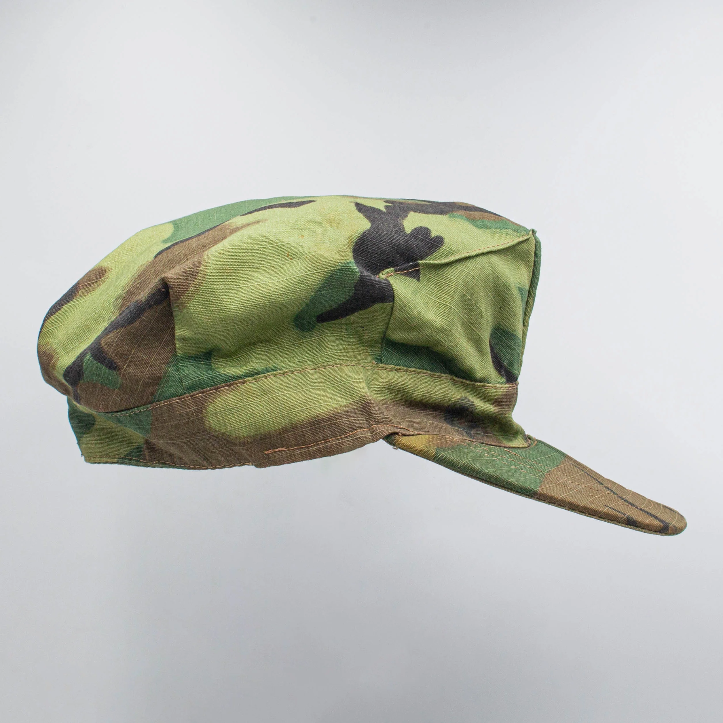 Original 60s Vintage Tailor-Made ERDL Patrol Cap - Small - Image 4