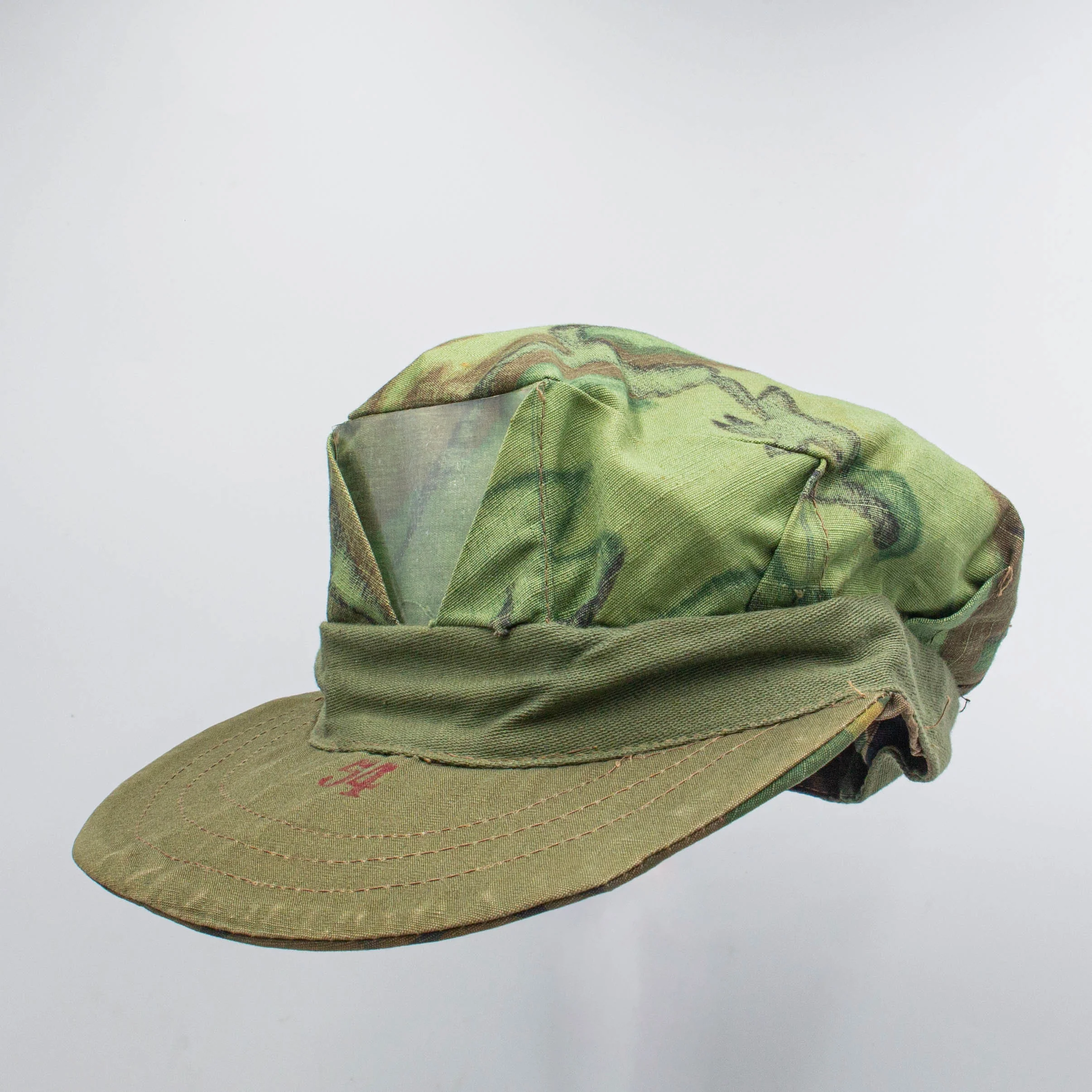 Original 60s Vintage Tailor-Made ERDL Patrol Cap - Small - Image 6