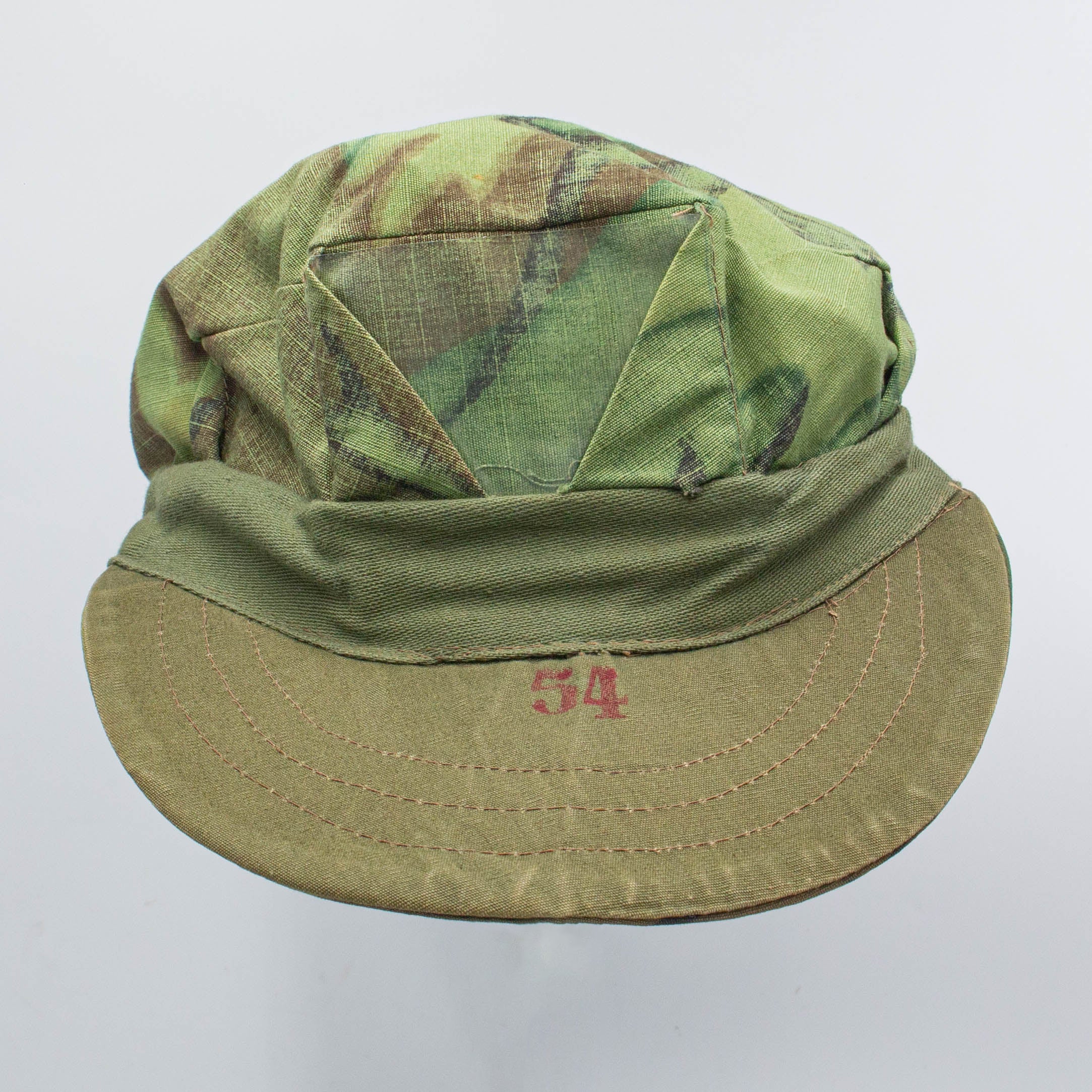 Original 60s Vintage Tailor-Made ERDL Patrol Cap - Small - Image 7