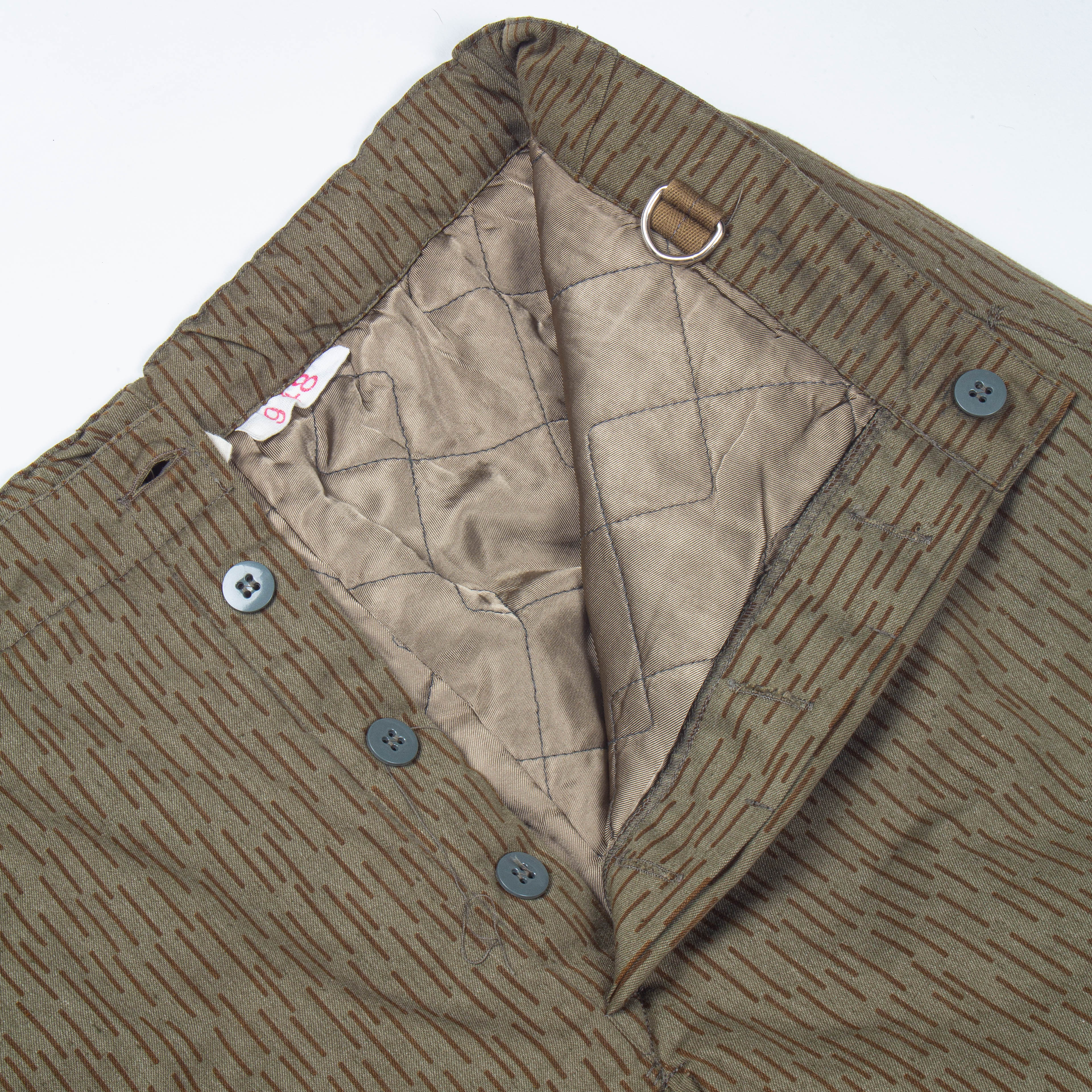 Deadstock 70s East German Raindrop Camo Trousers - 36x29 - Image 5