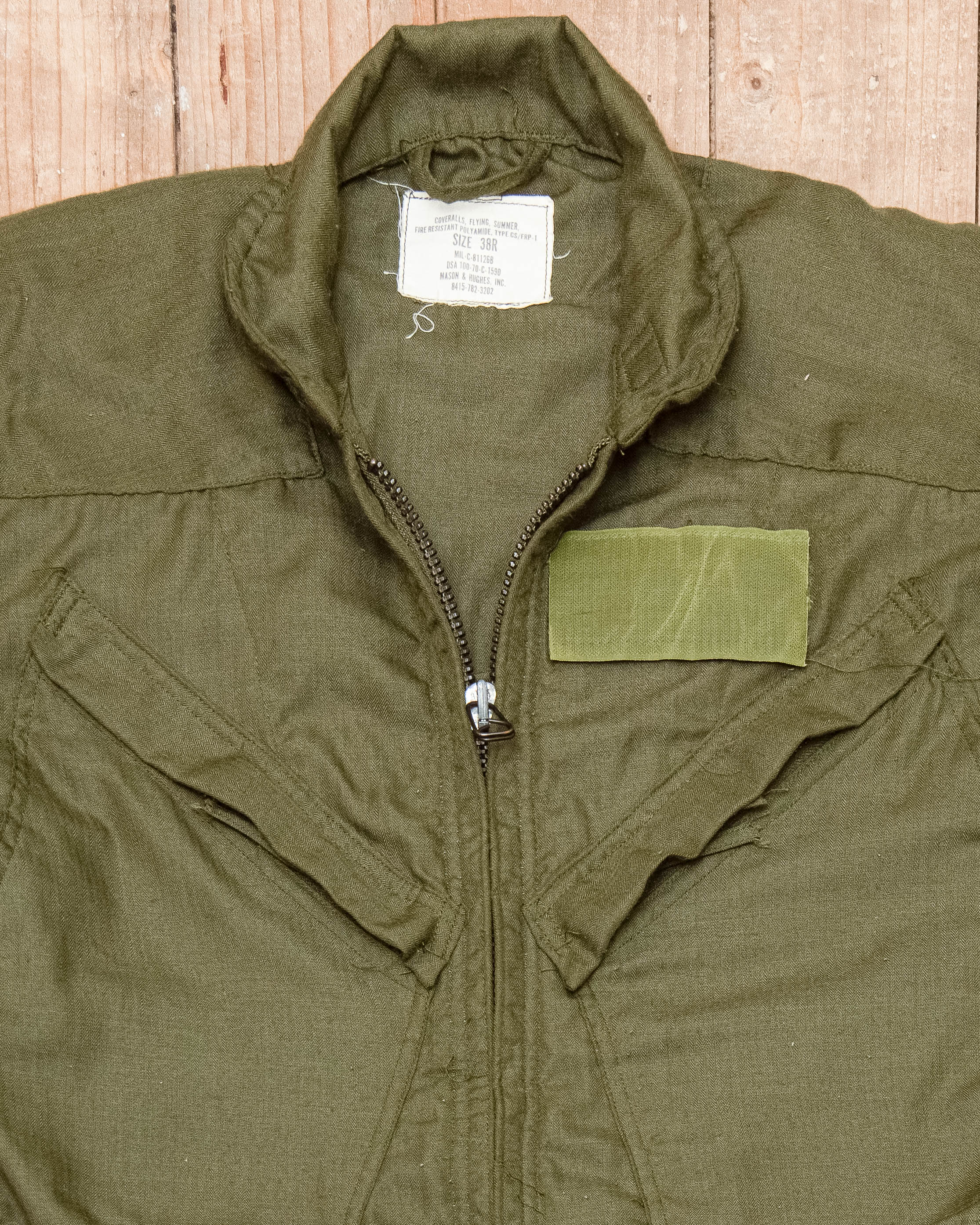 1970 Dated Vietnam War Vintage US Military CS/FRP-1 Flight Suit - Medium - Image 3