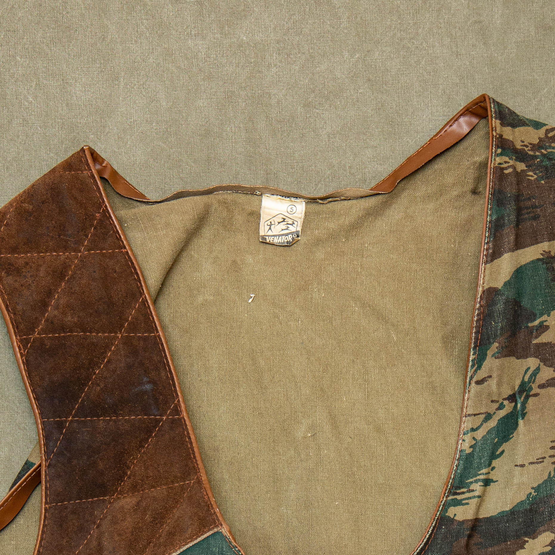70s Vintage African Camo Hunting Vest - X-Large - Image 4