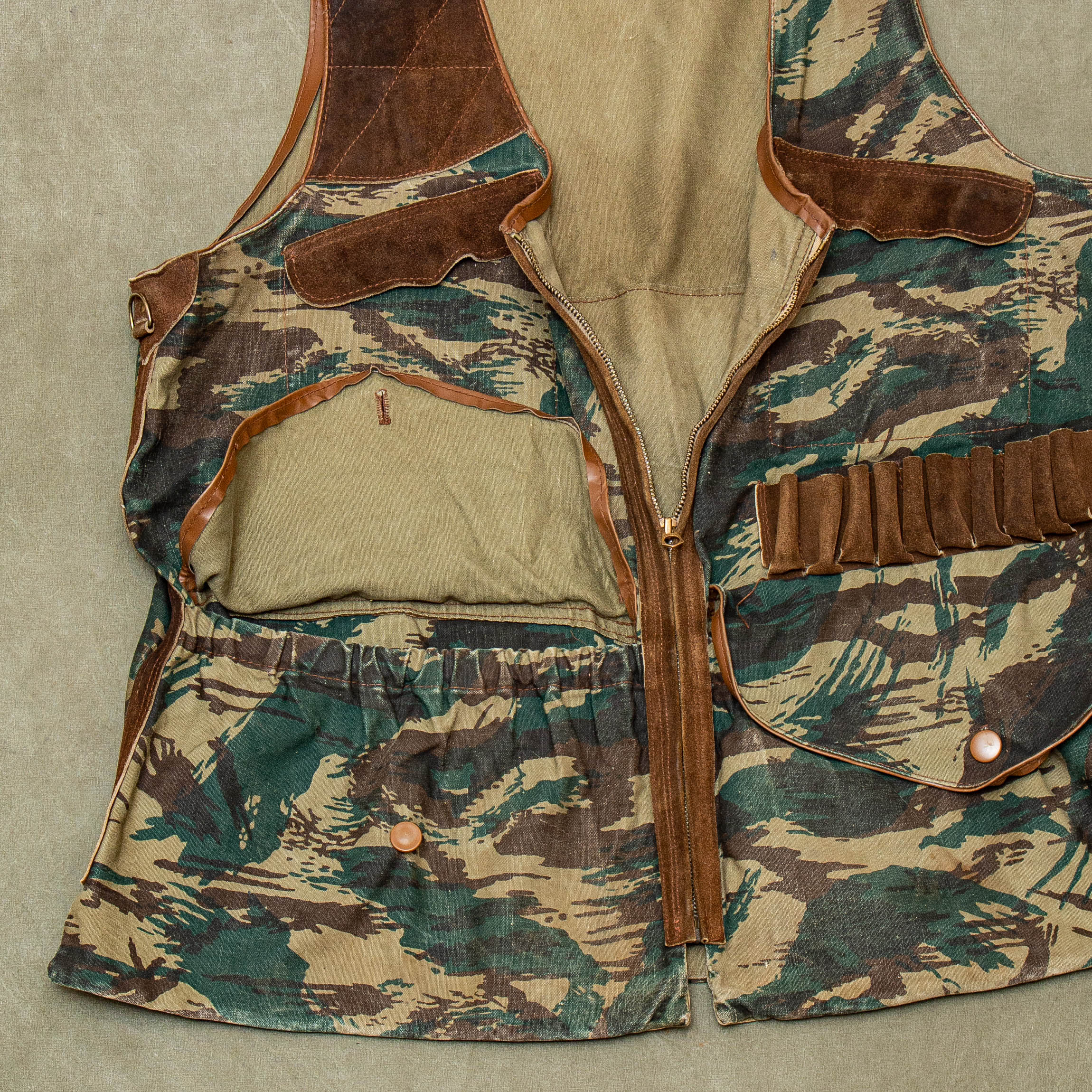 70s Vintage African Camo Hunting Vest - X-Large - Image 5