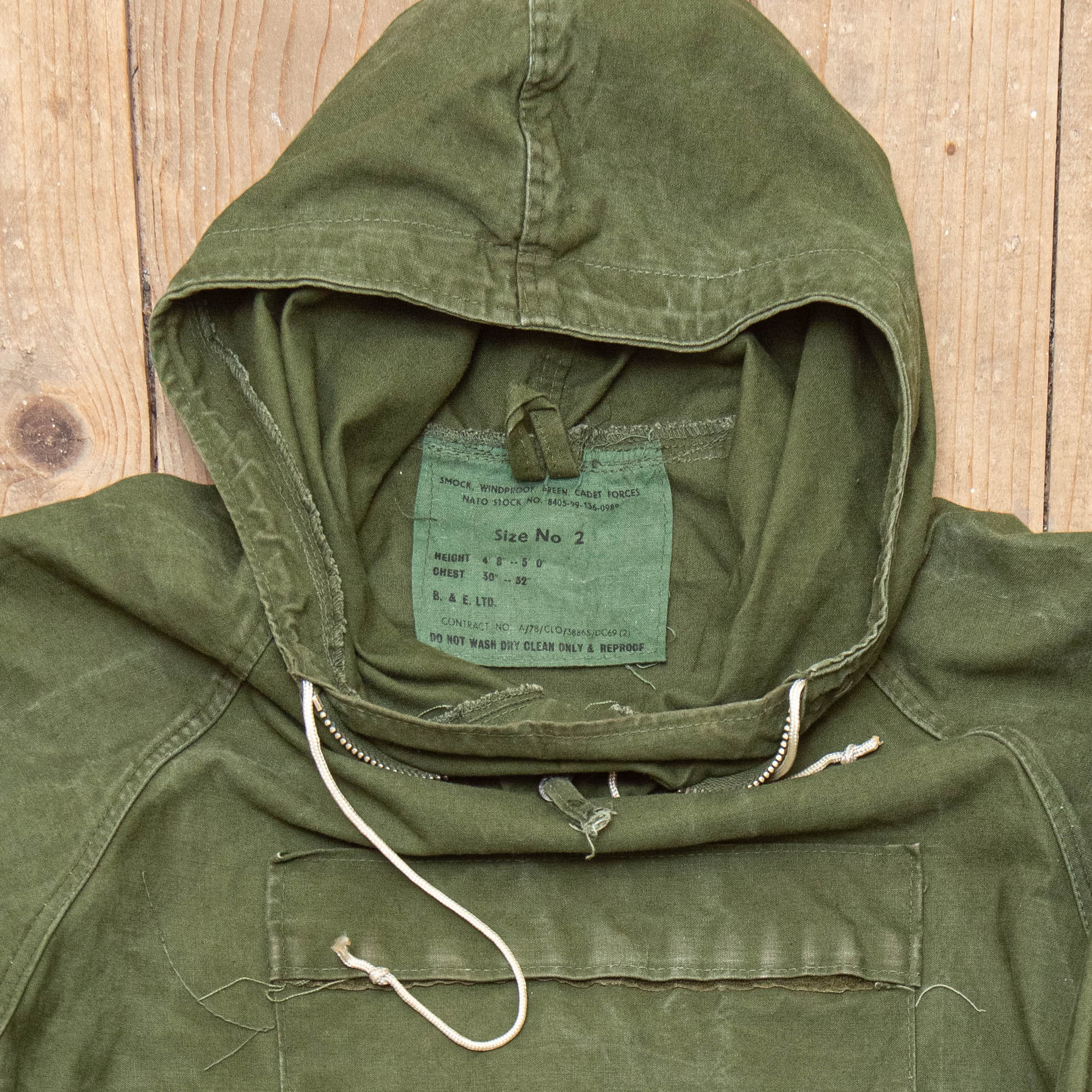 70s Vintage British Army Cadet Smock - Small - Image 5