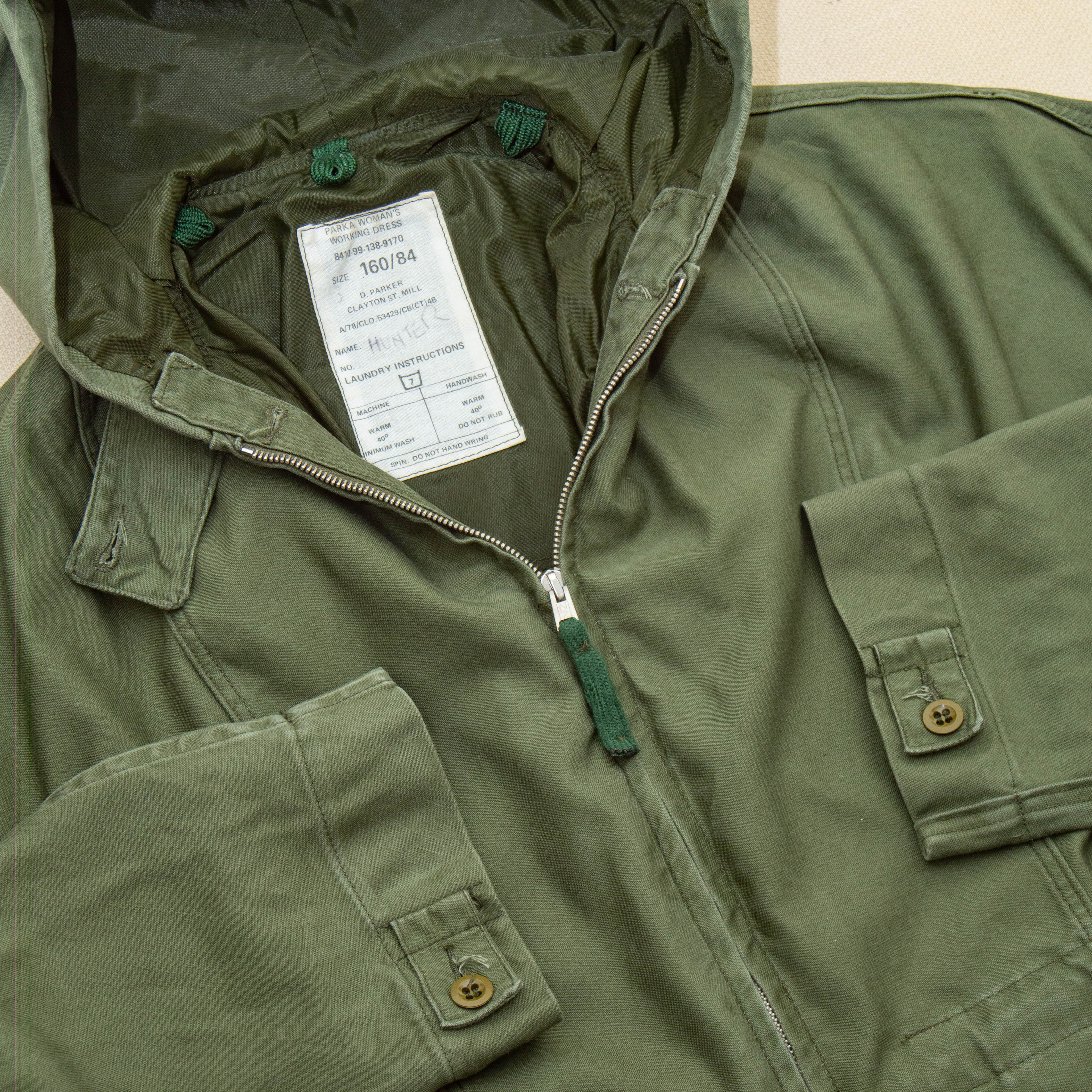 70s Vintage British Army Woman's Working Dress Parka - Medium - Image 3