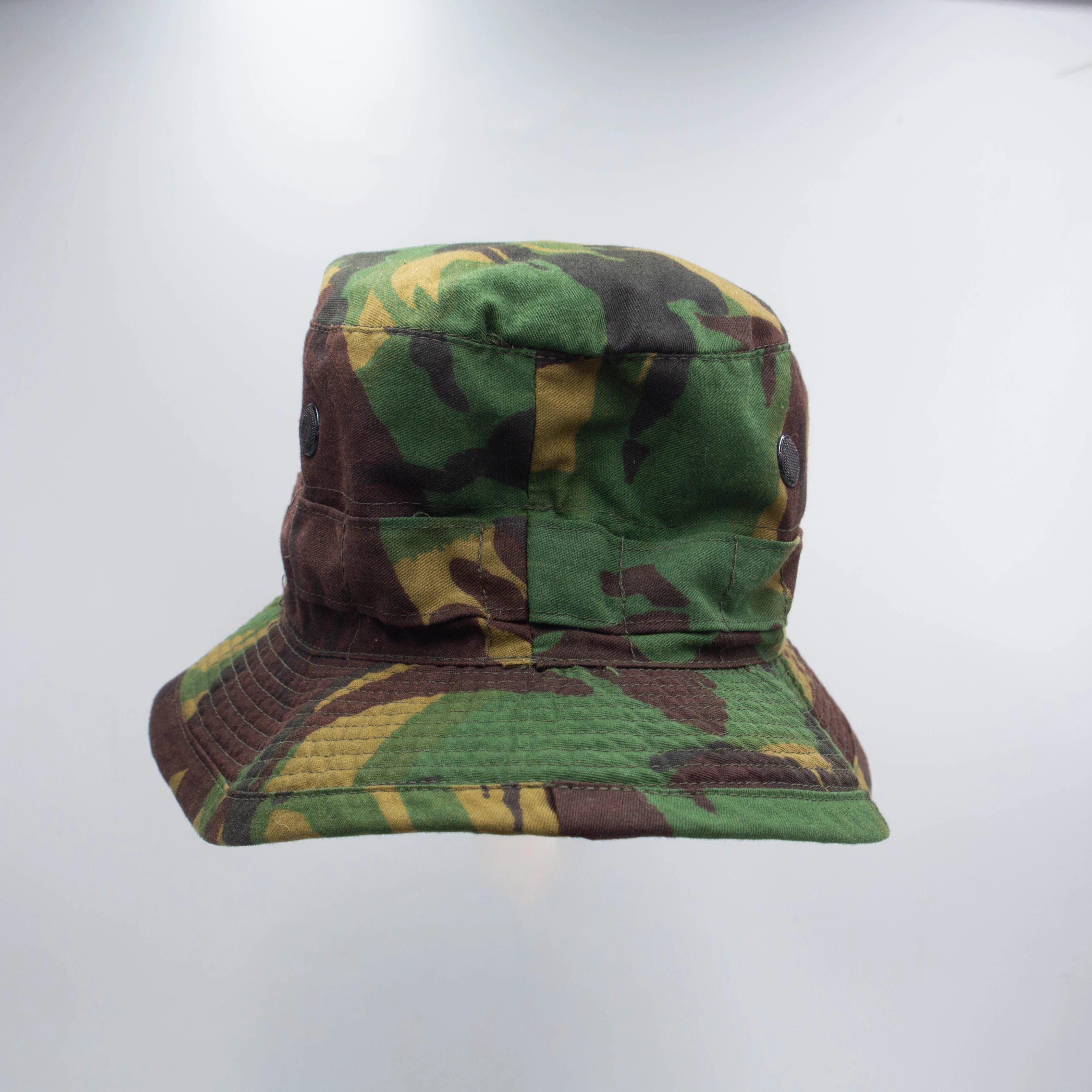 80s Vintage British Army Tropical DPM Jungle Hat - Small - Image 3
