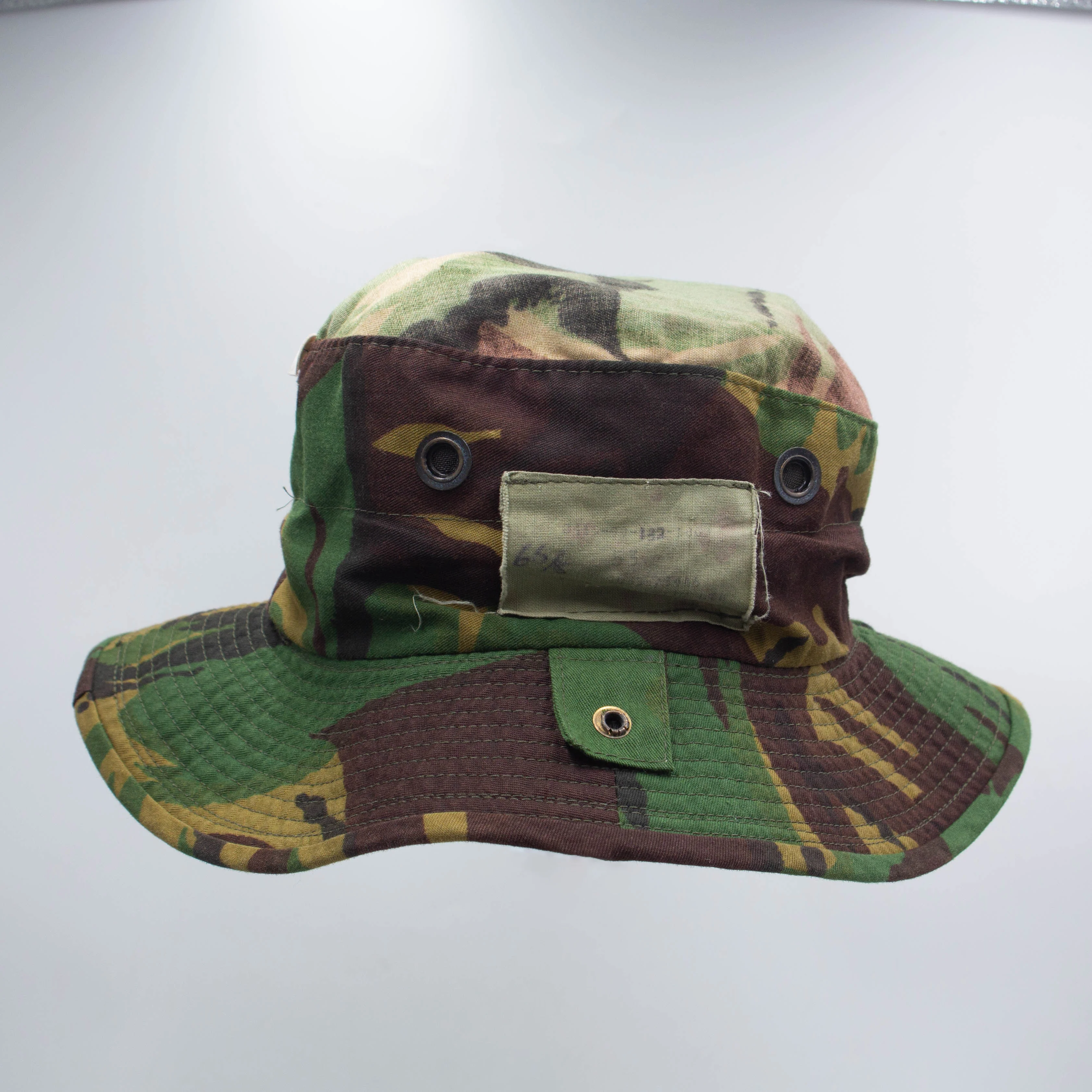 80s Vintage British Army Tropical DPM Jungle Hat - Small - Image 5