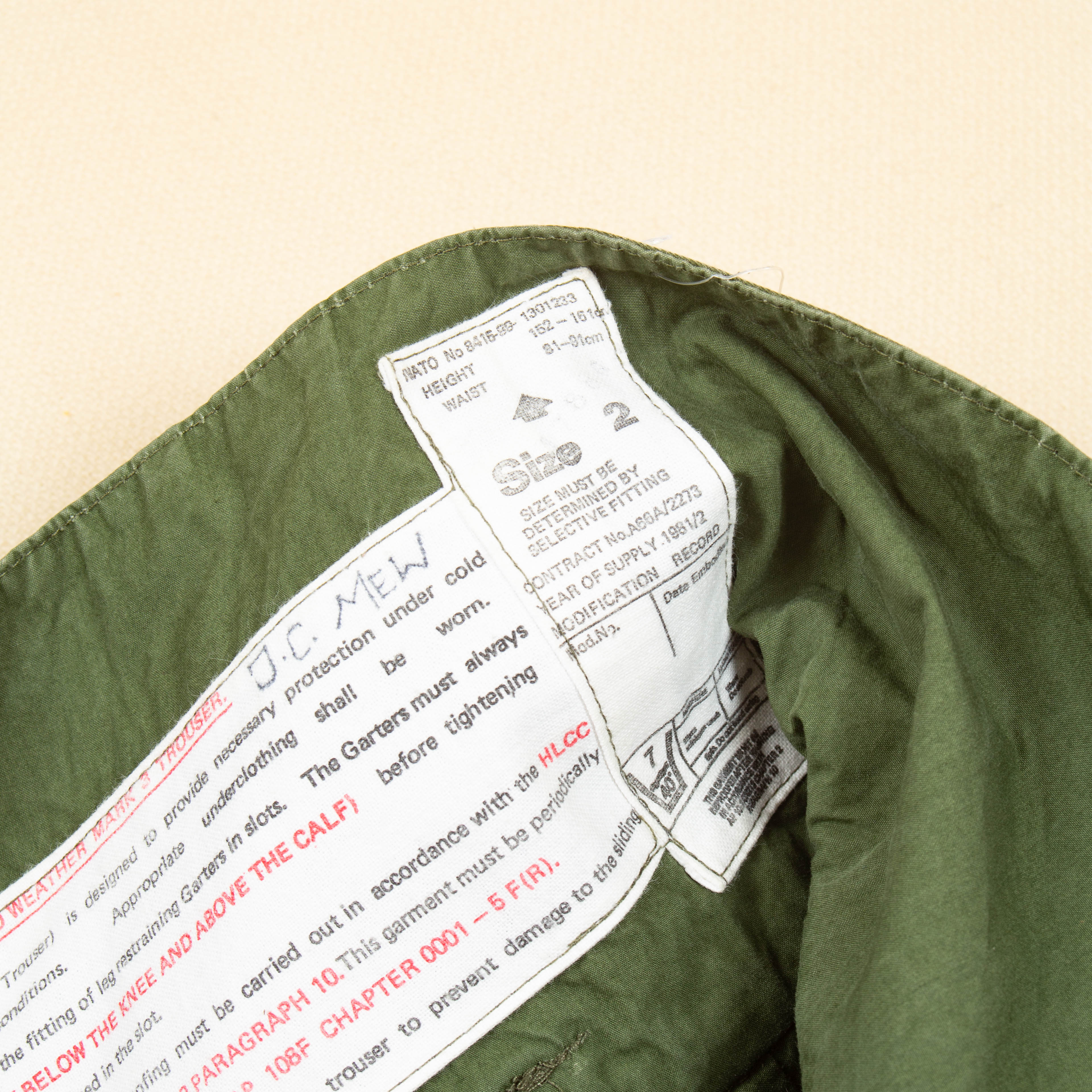 80s Vintage Falklands Era RAF Mk. 3 Cold Weather Flyer Trousers - 38x27 - Image 6