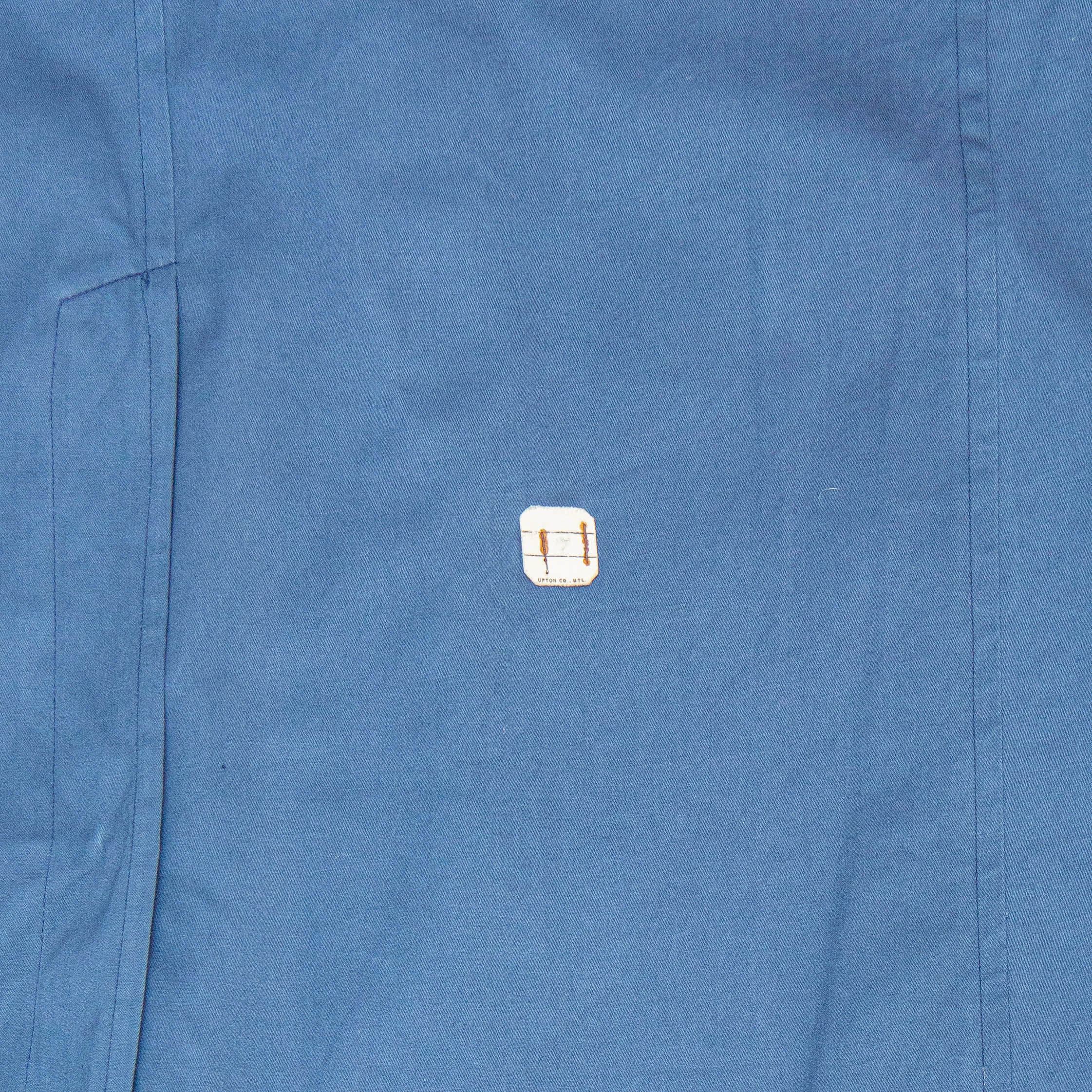 NOS 50s Vintage RAF Blue Gabardine Overcoat - X-Large - Image 3