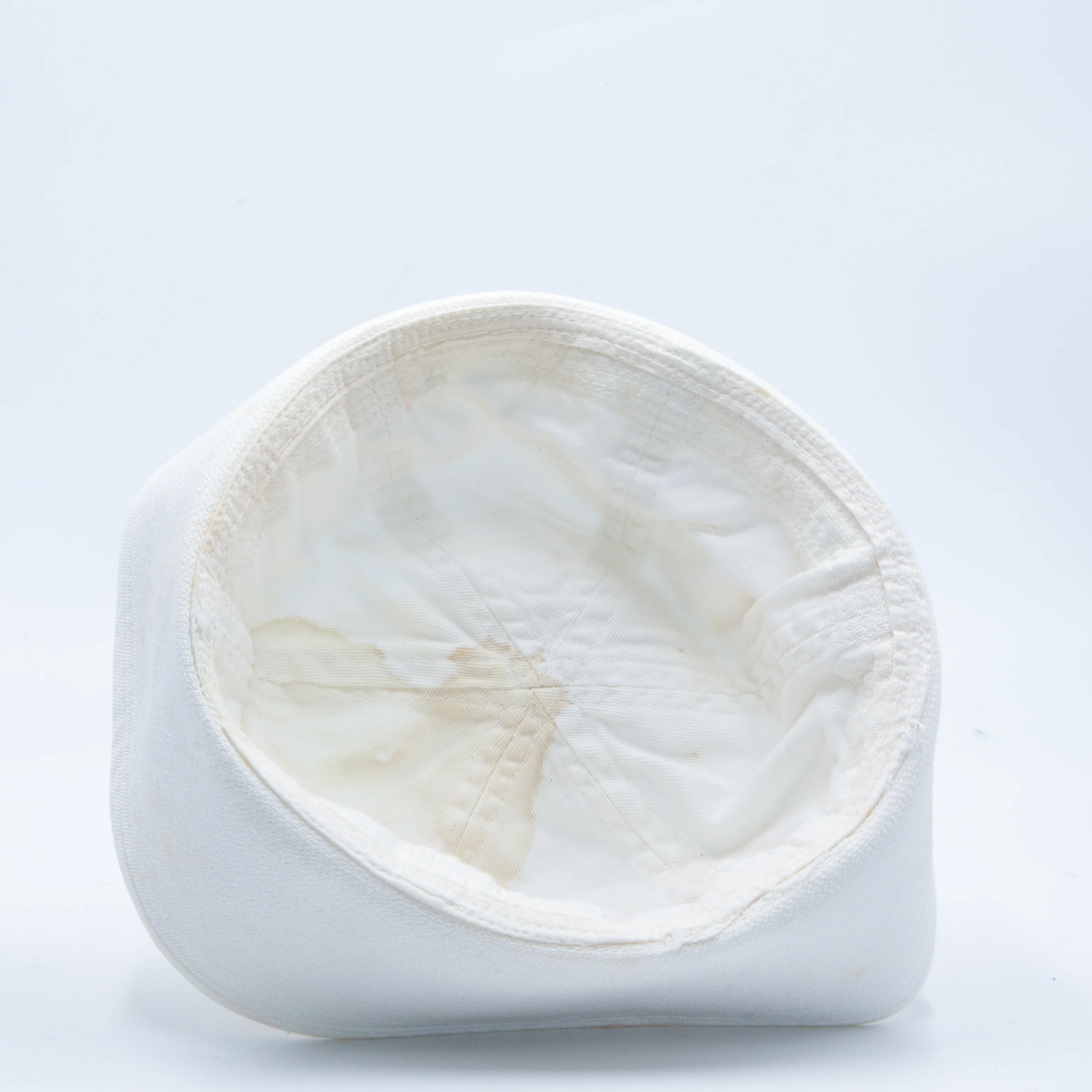 Original 1940s-1960s WW2-Vietnam US Navy White Dixie Cup Hat - Image 3