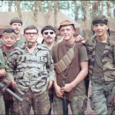 Original Vietnam War OD-Green Triangle Bandage (Neck Scarf / Head Band) - Image 3