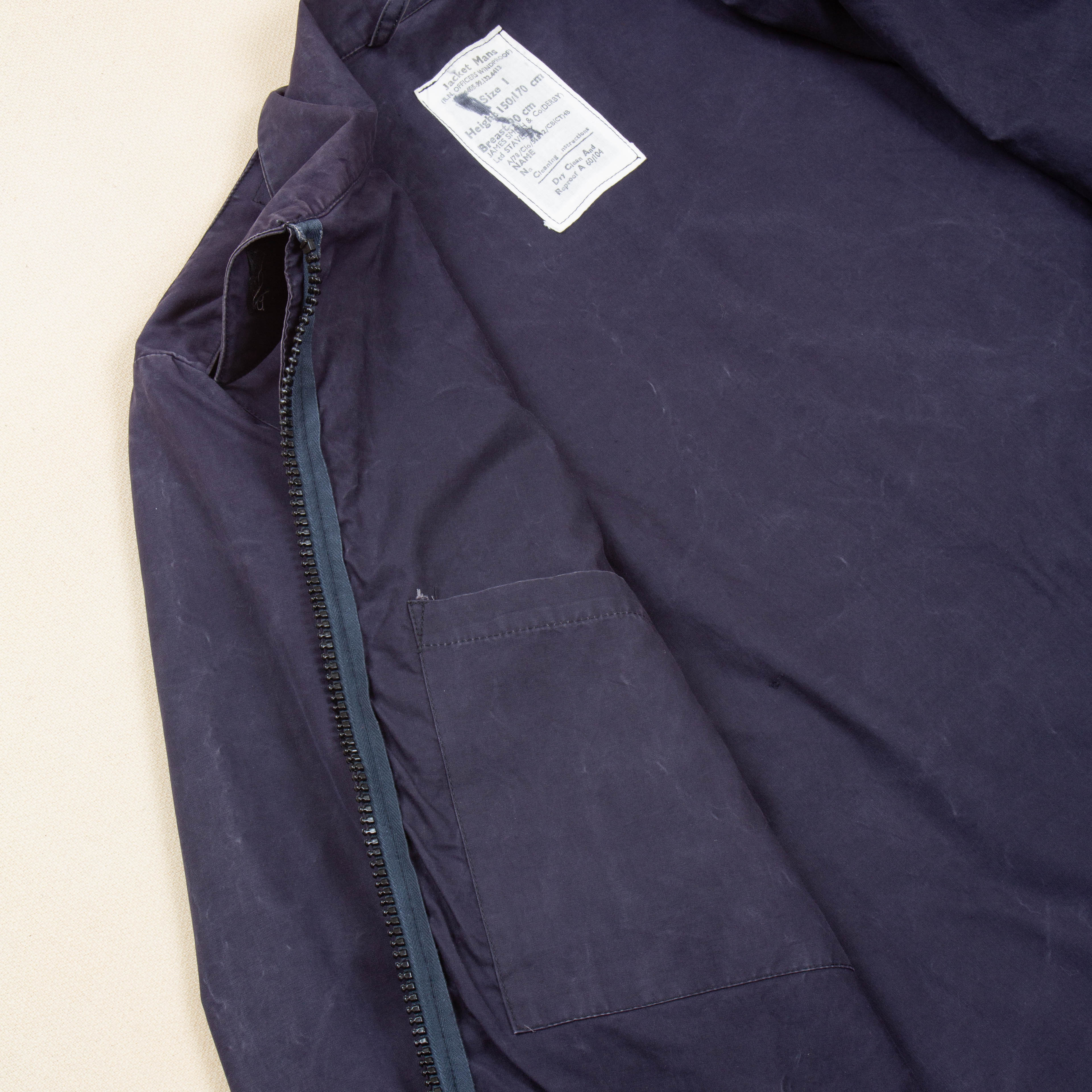 Rare 70s Vintage Royal Navy Officer's Ventile Windproof Jacket - Medium - Image 4