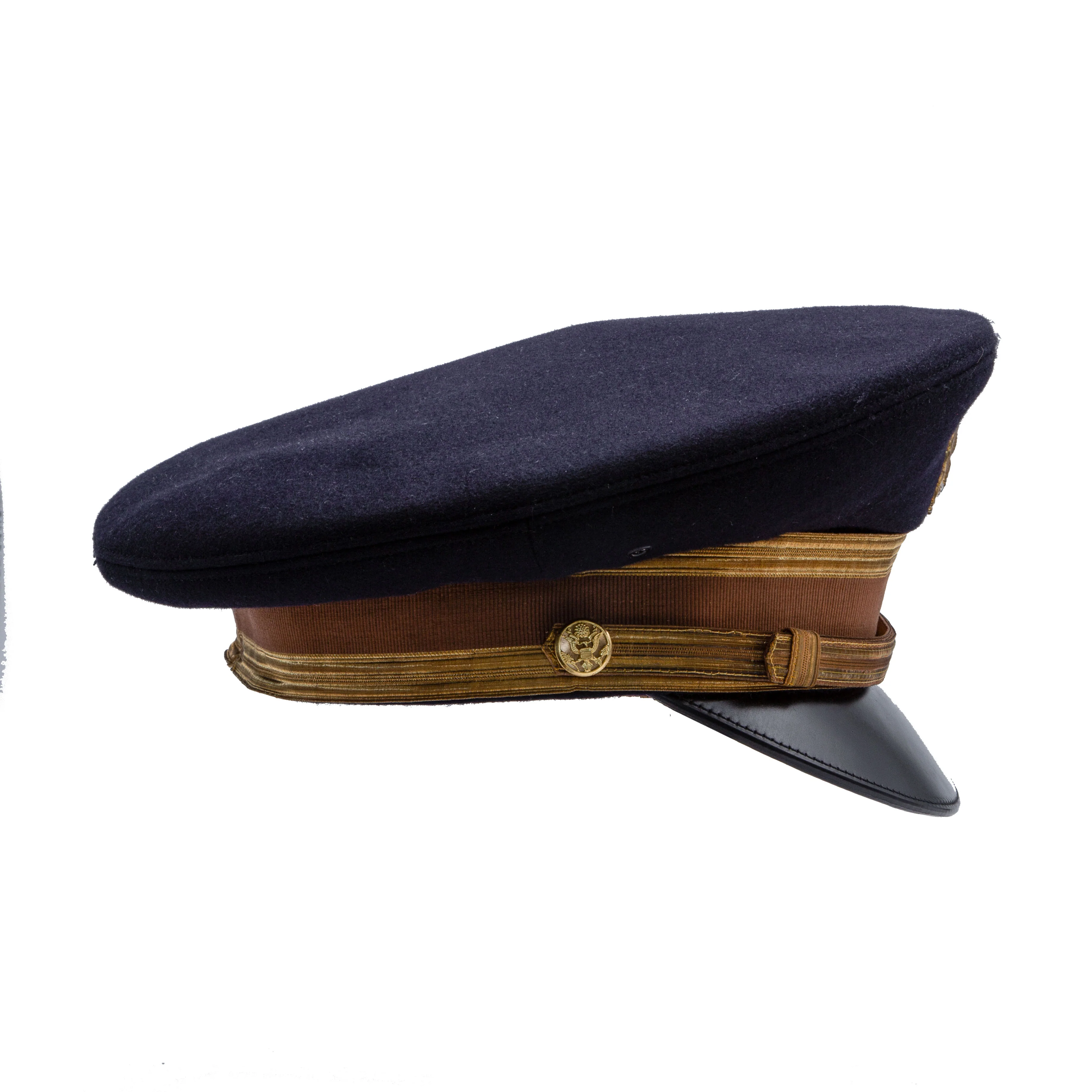 Stunning Original 1960s Bancroft Class A Warrant Officer Dress Blue Visor Cap - 7 - Image 3