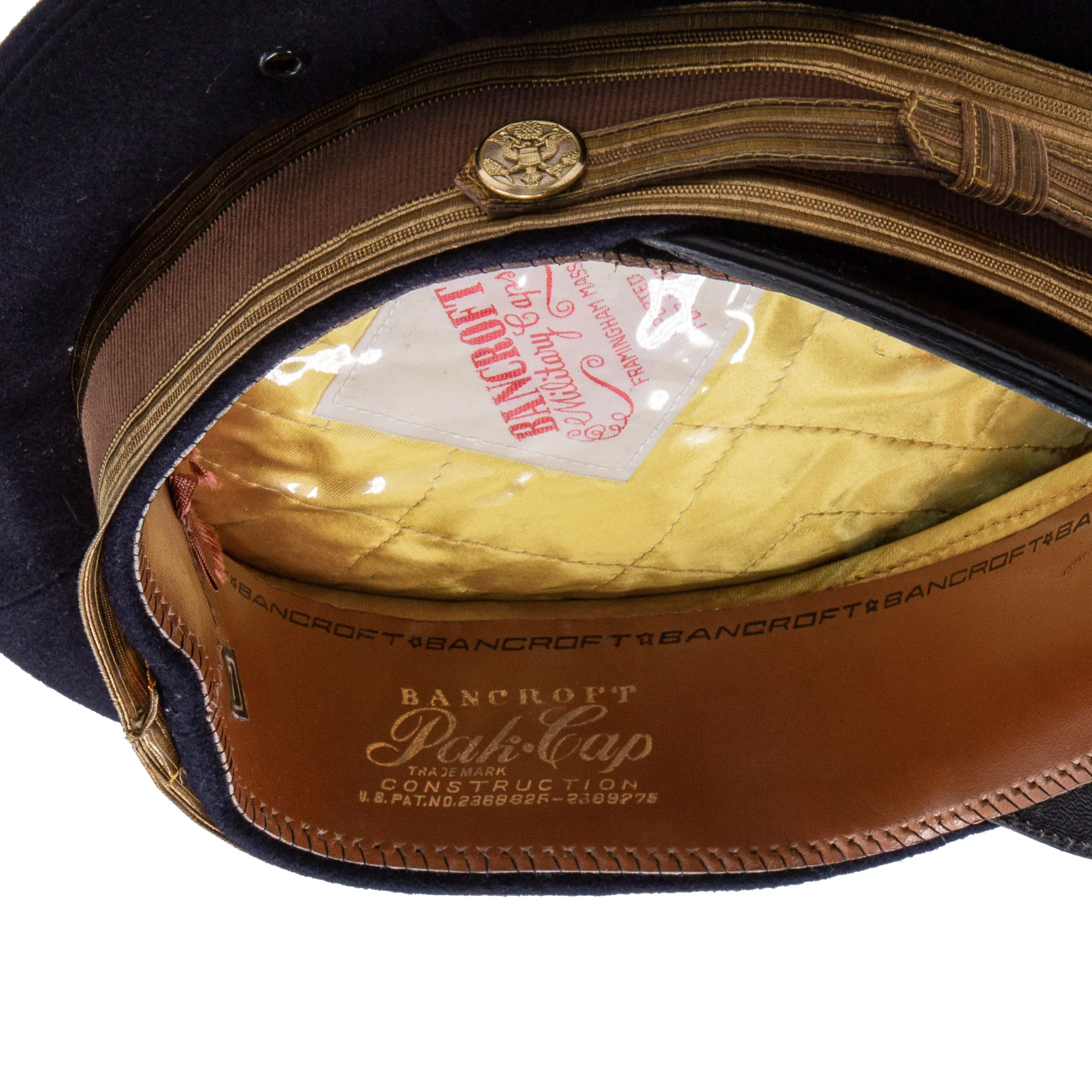 Stunning Original 1960s Bancroft Class A Warrant Officer Dress Blue Visor Cap - 7 - Image 5