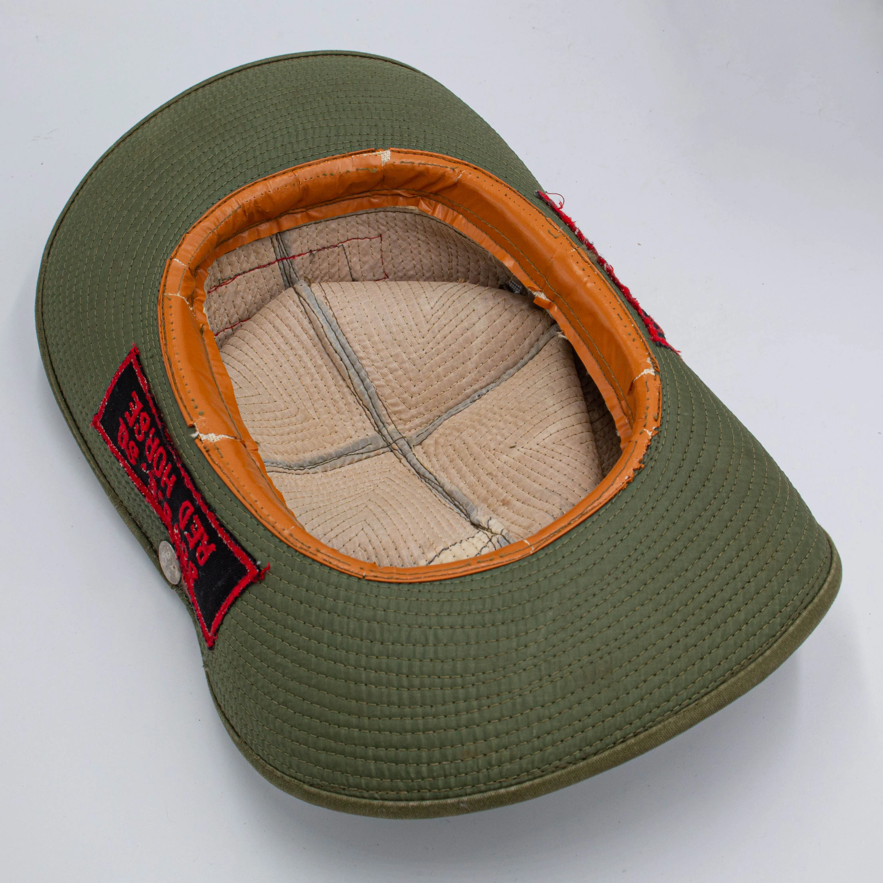 60s Vietnam War Vintage Thai Tailor-Made USAF ‘RED HORSE’ Cowboy Hat - Small - Image 6